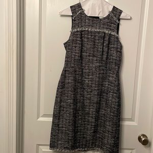 J. Crew dress. Size 6. Worn once. Frayed detail at top and at the bottom.